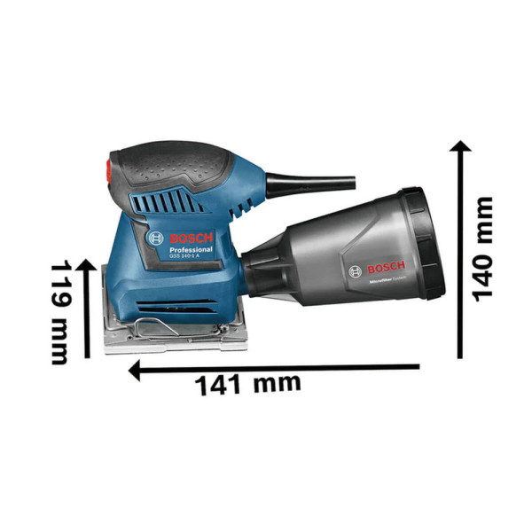 LIJADORA BOSCH GSS 140-1A CUAD CON COLECTOR
