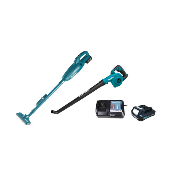 COMBO MAKITA CLX248 SOPLADORA UB101D + ASPIRADORA CL108FD 1 BATERIA + CARGADOR