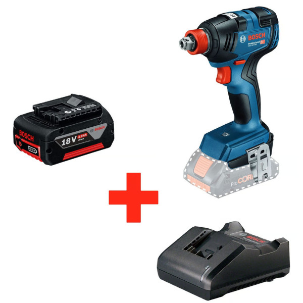 PISTOLA IMPACTO BOSCH GDX 18V-200 1 BAT + CARG