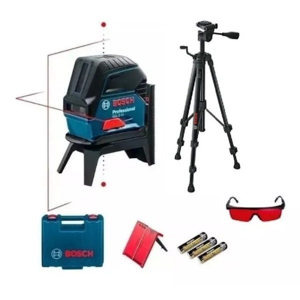 NIVEL BOSCH GCL 2-15 + TRIPODE+ GAFAS LUZ ROJA