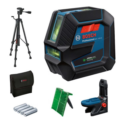 NIVEL BOSCH GCL 2-50 G LUZ VERDE +BASE MAG + TRIPODE